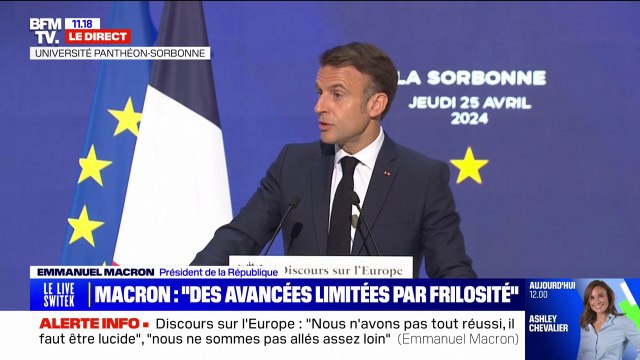 Emmanuel Macron: Malgré cette conjonction inédite de crises, rarement l'Europe aura autant avancé