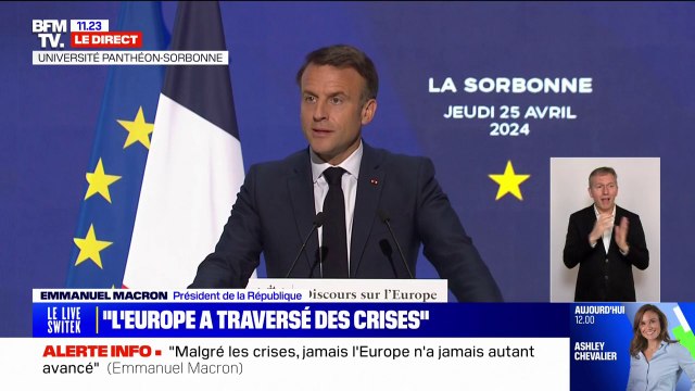 Emmanuel Macron estime que l'Europe a bâti une vraie stratégie d'autonomie depuis la pandémie et la guerre en Ukraine