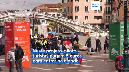 Veneza começa a multar os turistas que não pagam a entrada no centro histórico