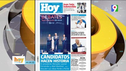 Descargar video: Titulares de prensa dominicana jueves 25 de abril 2024 | Hoy Mismo