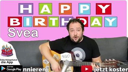 Happy Birthday, Svea! Geburtstagsgrüße an Svea