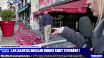 Blades of Paris's famous Moulin Rouge windmill collapse onto street