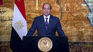 الرئيس السيسي: الشعب المصري قدم شهداء أبرارا من القوات المسلحة والشرطة المدنية