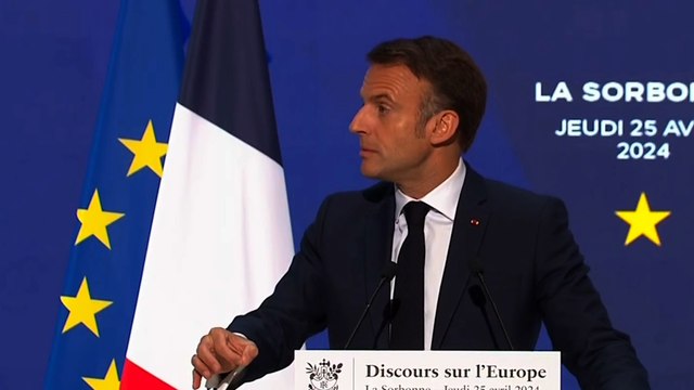 Emmanuel Macron : Notre Europe est mortelle, elle peut mourir