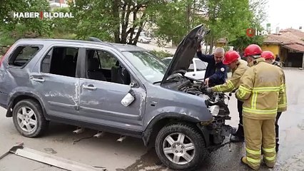 Feci kaza anbean kamerada... Baba öldü, 9 yaşındaki kızı ağır yaralı!