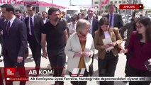 AB Komisyonu üyesi Ferreira, Nurdağı'nda depremzedeleri ziyaret etti