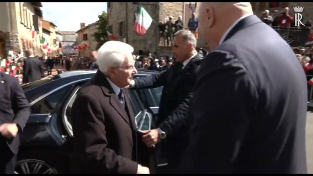 25 aprile, Mattarella a Civitella in Val di Chiana