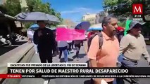 Continúan protestas y suspensión de clases en Zacatecas por desaparición de maestro