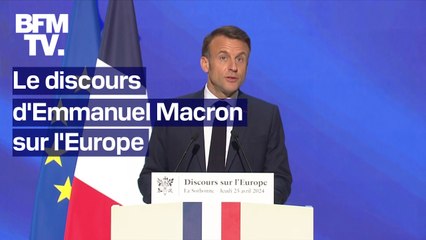 "Faire de l'Europe un leader mondial": le discours d'Emmanuel Macron à la Sorbonne