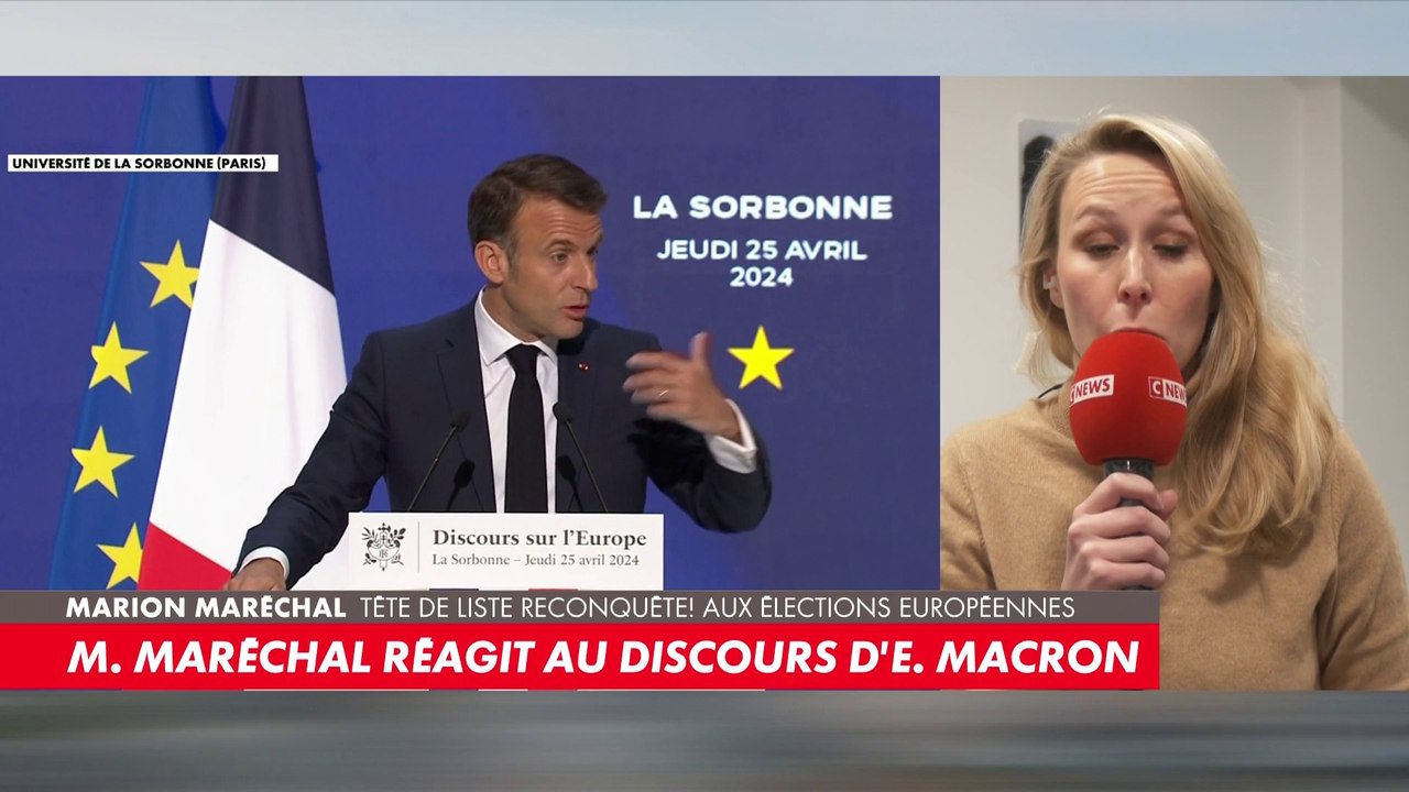 Marion Maréchal : «Personne n’est dupe, il fait ce qu’il fait à chaque fois. Il n’est pas cohérent»