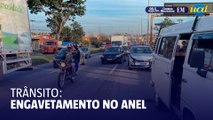 Engavetamento complica trânsito no Anel Rodoviário