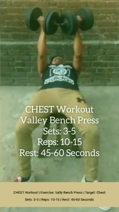 ❌ VALLEY BENCH PRESS ✔️ What's the best exercise for CHEST? #heermlgangaputra #naturalbodybuilding