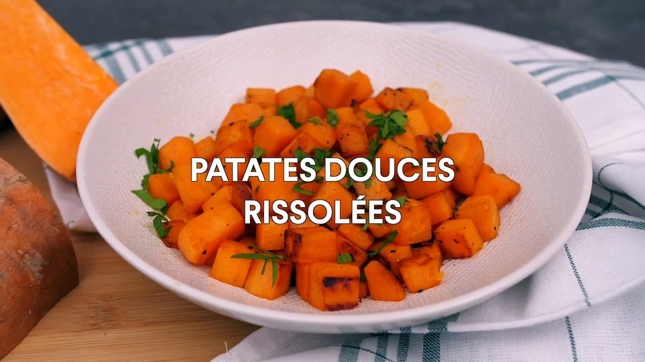 Patates douces rissole´es