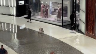 Floodwater makes fashion avenue in Dubai Mall a no-go zone