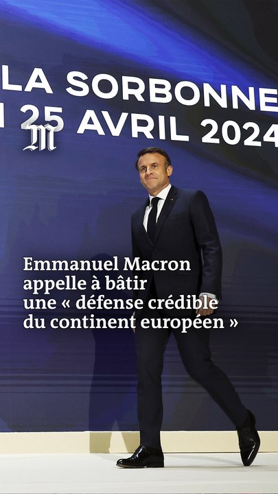 Emmanuel Macron plaide pour une « défense européenne crédible »