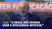 “O Brasil não deveria usar a inteligência artificial, se existe a inteligência humana”, diz Lula durante evento em Minas