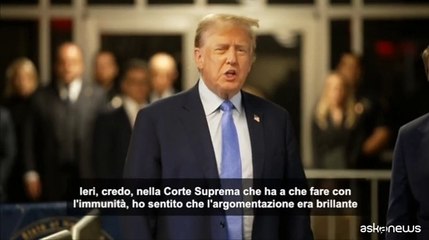 Trump: tutti i presidenti devono avere l'immunit?