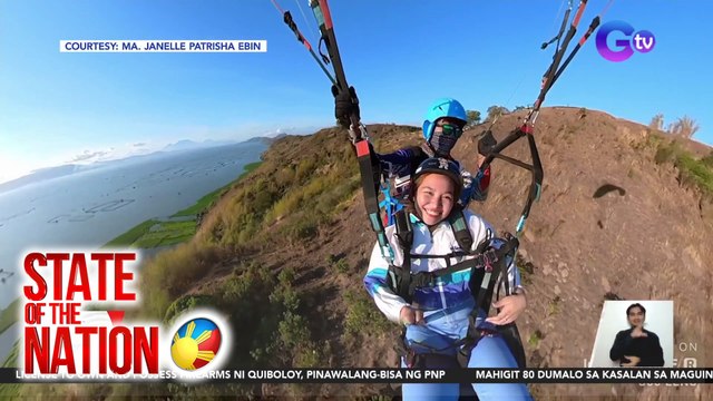 Tandem paragliding sa Rizal | SONA