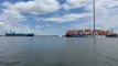 First cargo ships pass through Baltimore bridge after collapse