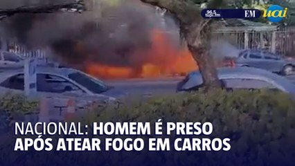 Homem é preso após atear fogo em três carros em Nitéroi