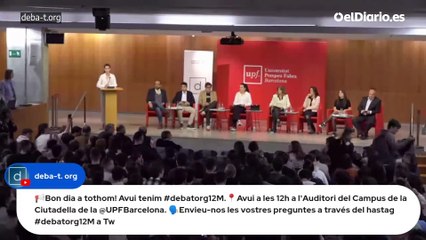 Simpatizantes de Vox logran reventar un debate electoral en la Universitat Pompeu Fabra a gritos de “fuera, guarros” (1)