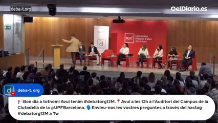 Simpatizantes de Vox logran reventar un debate electoral en la Universitat Pompeu Fabra a gritos de “fuera, guarros” (2)