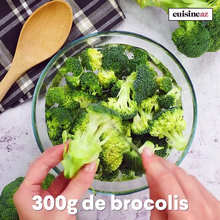 Gratin de brocolis a` l'emmental