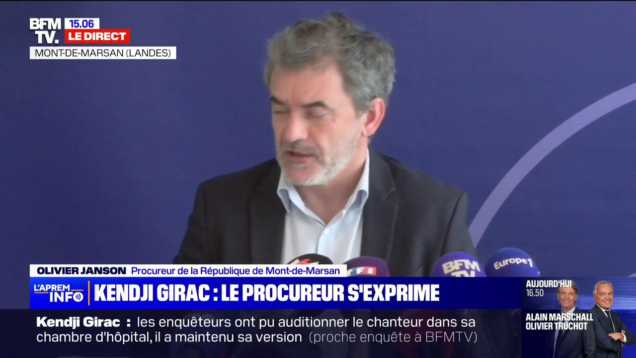 Kendji Girac blessé par balle: le procureur de Mont-de-Marsan indique que les gendarmes "ont été appelés par l'intermédiaire des pompiers"