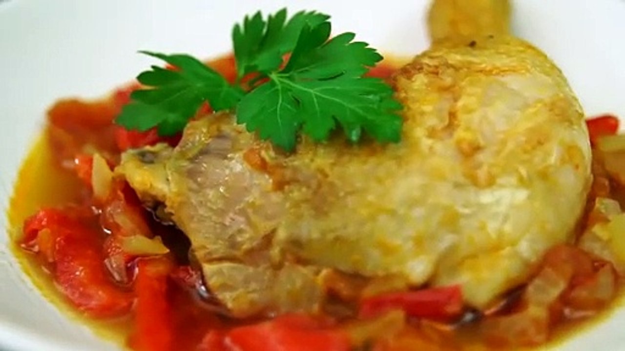 Poulet basquaise facile