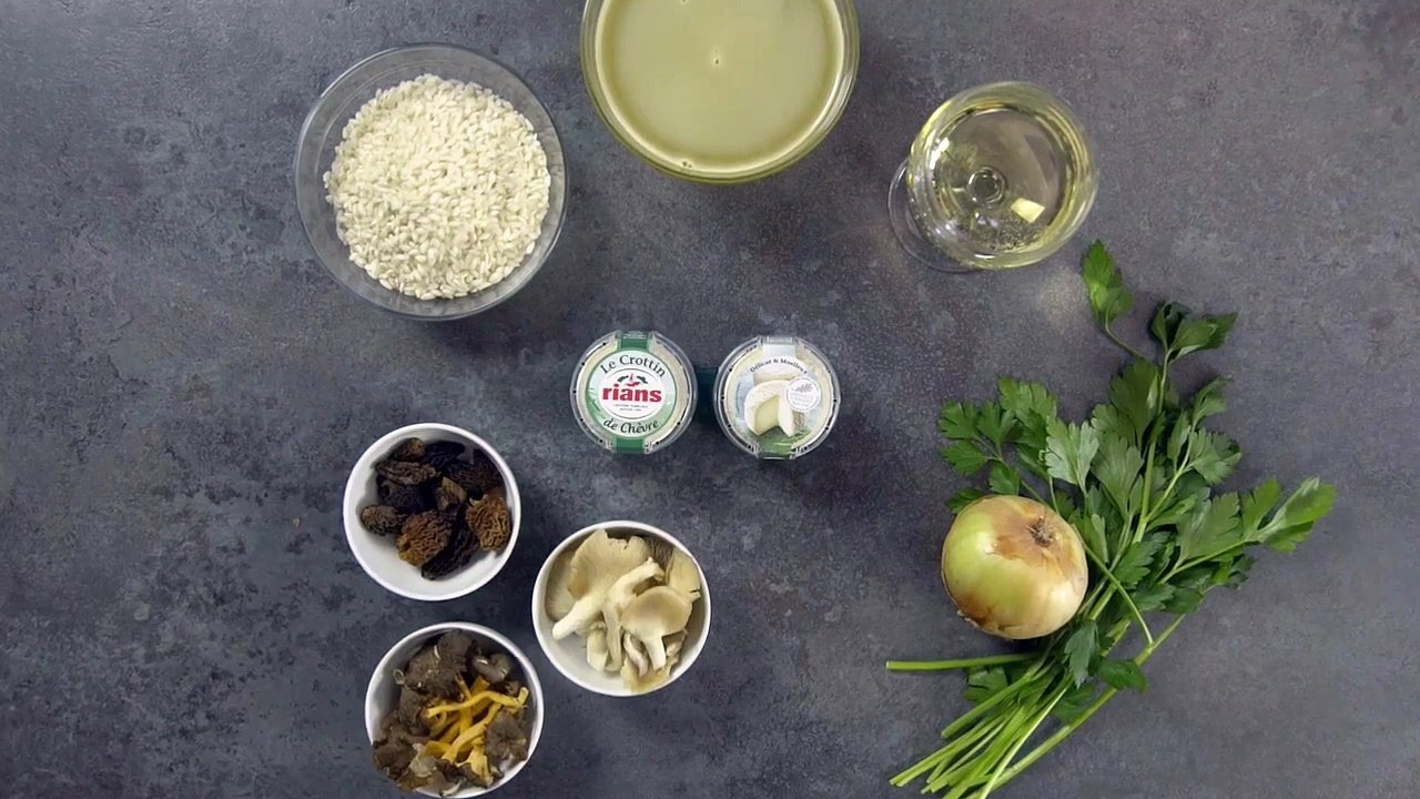 Risotto che`vre et champignon