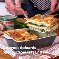 Lasagnes épinards Sauce 3 fromages