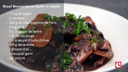 Boeuf Bourguignon facile et rapide
