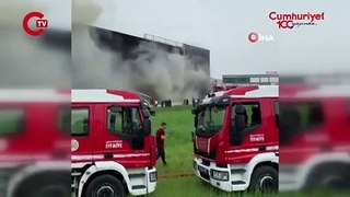 Ankara’da fabrikada yangın paniği