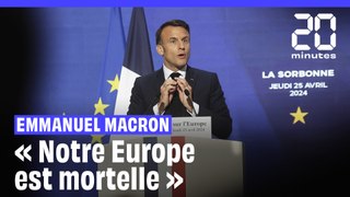 Emmanuel Macron appelle à un nouveau sursaut de l'Europe, en danger de mort