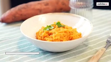 Purée de patates douces aux épices