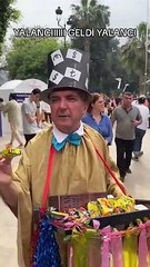 'Yalancı' satıcı hem güldürdü hem de düşündürdü