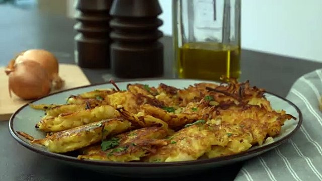 Beignets de pommes de terre aux oignons