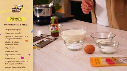 Panna cotta à la vanille de Ludovic