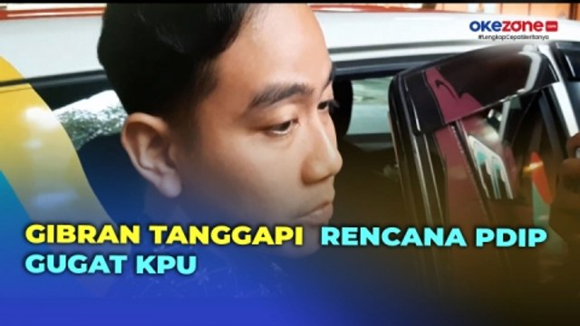 PDIP Gugat KPU ke PTUN Terkait Proses Pilpres 2024, Gibran: Tunggu Arahan Pak Prabowo