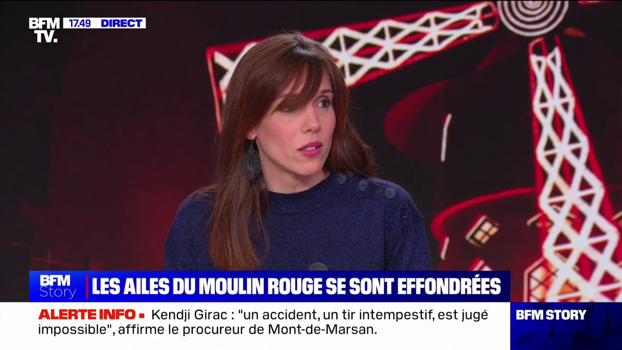 "On a eu beaucoup de chance": Virginie Clerico, directrice de la marque "Moulin Rouge", réagit à la chute des ailes du célèbre cabaret parisien