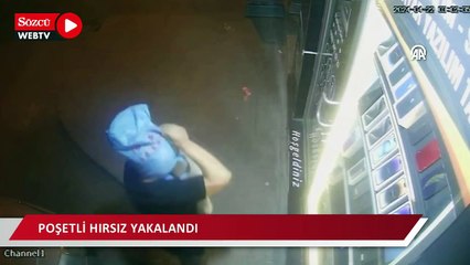 Kafasına ve ayaklarına poşet takarak hırsızlık yapan zanlı tutuklandı
