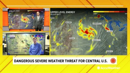 Скачать видео: Weekend of dangerous storms for the central US