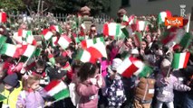 25 aprile, Mattarella accolto dagli applausi a Civitella Val di Chiana