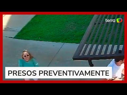 Mulher acusada de matar 2 idosos sorriu para câmera de segurança durante fuga no MT