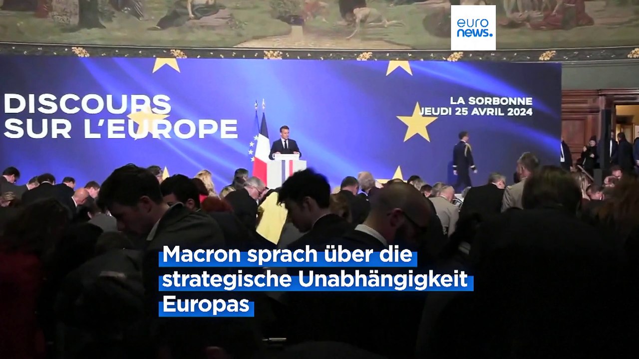 Macrons Rede an der Sorbonne: Europa darf sich nicht abhängen lassen – 'es kann sterben'