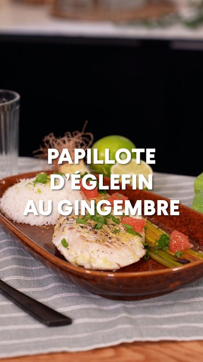 papillote d'eglefin au gingembre