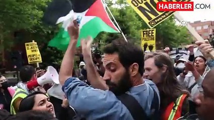 ABD'deki Gazze gösterilerine George Washington ve Georgetown üniversiteleri de katıldı