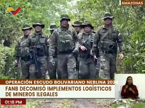 FANB destruyó tres estructuras clandestinas de minería ilegal en el estado Amazonas