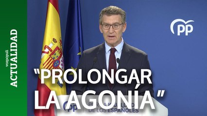 Feijóo lanza un mensaje a Sánchez: "Al final se hundirá, y lo hará en solitario"