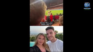 Football fans unite to call for bans for Chelsea supporters who targeted Declan Rice with vile chants about his girlfriend - hours after she deleted her Instagram posts following abuse from body-shaming trolls
